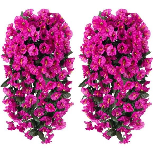 Artificial Faux Flowers Plants for Outdoor Outside Spring Summer Decoration, 2pc - Picture 3 of 7